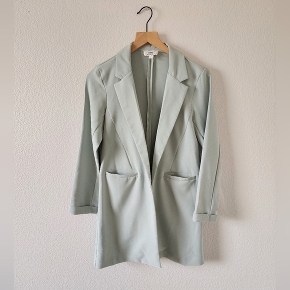 HAVE Women’s Light Green Longline Blazer Jacket Size Small - Picture 1 of 6
